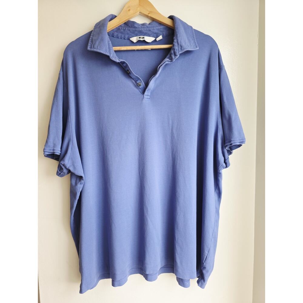 Joseph Abboud Men's Polo Shirt Short Sleeve Plus Size 3X Blue